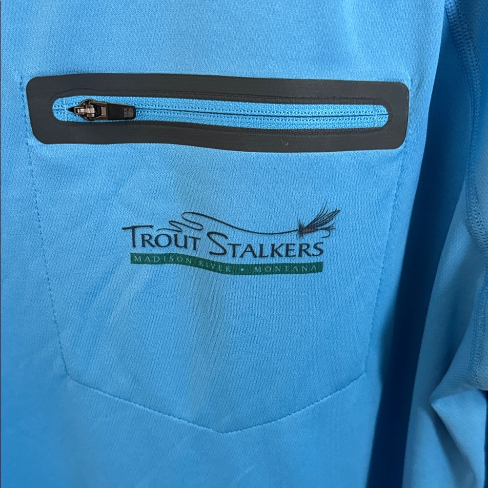Men's Patagonia Blue Long Sleeve Fly Fishing Shirt -Like New - Picture 5 of 9